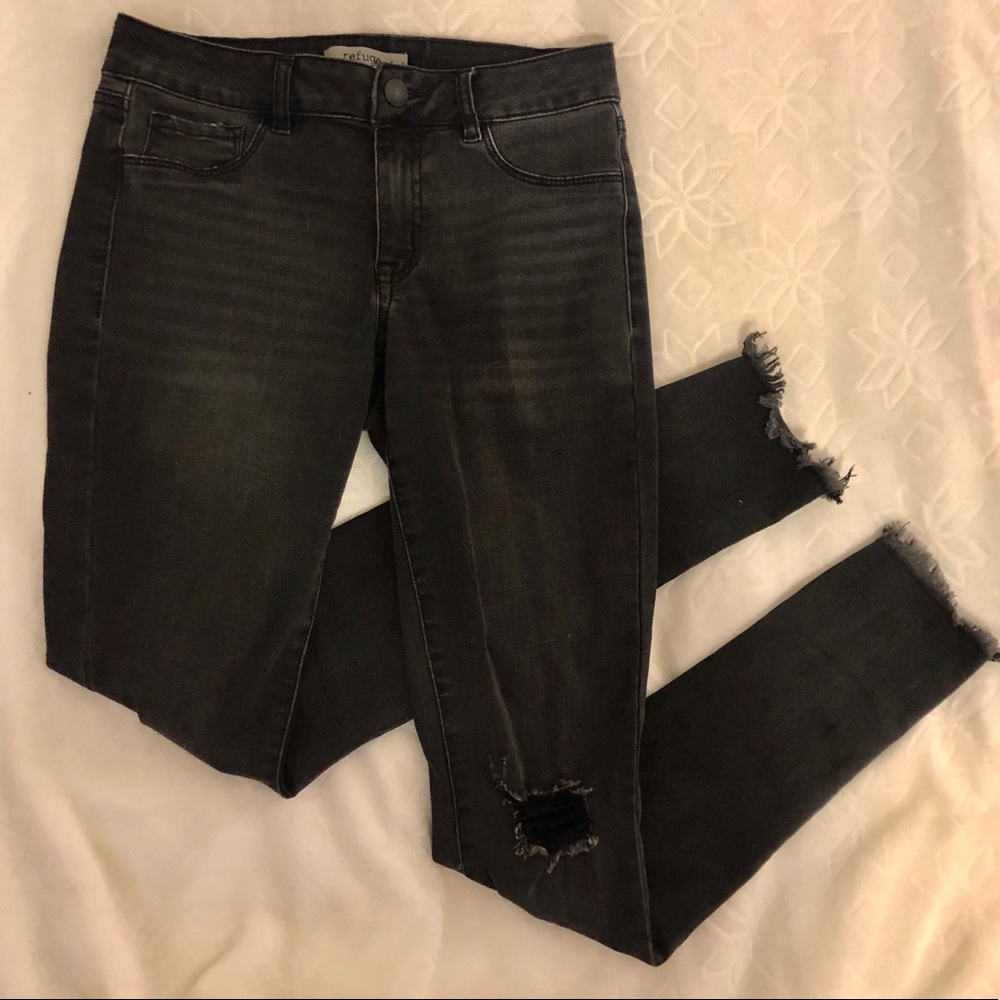 Refuge dark gray jegging skinny jeans
